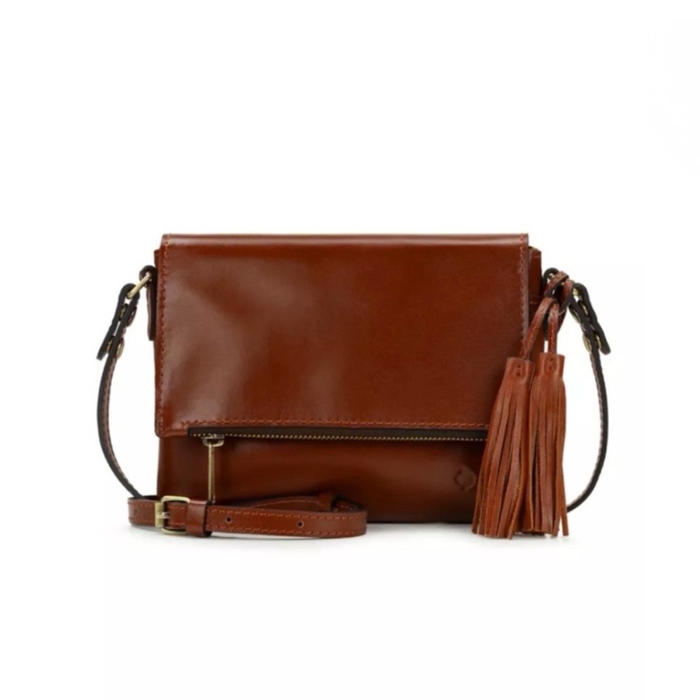 Patricia Nash Crossbody leather brown NWT vintage distressed